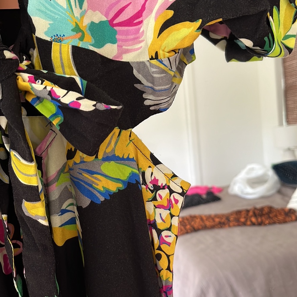 Le‎ Superbe Pineapple Button Up Maxi Dress NWT Size 6 - Picture 12 of 16